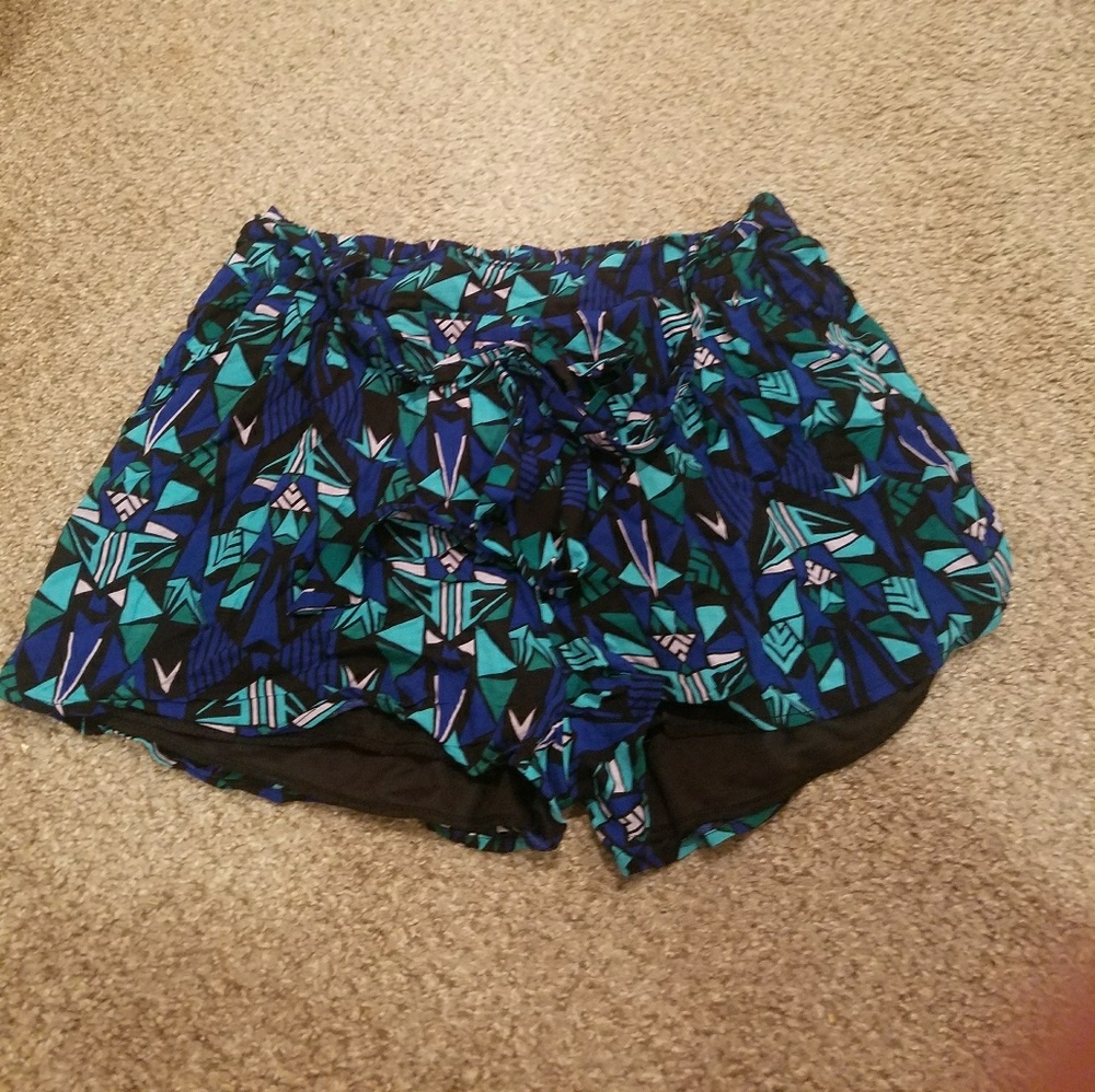 NWT Blue and Green Patterned Shorts